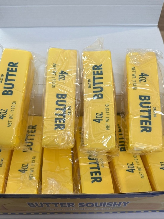 Butter Other - 3 Pack Butter Stick Squishy Toy Realistic Slow Rising Stress Relief Squeeze Toy